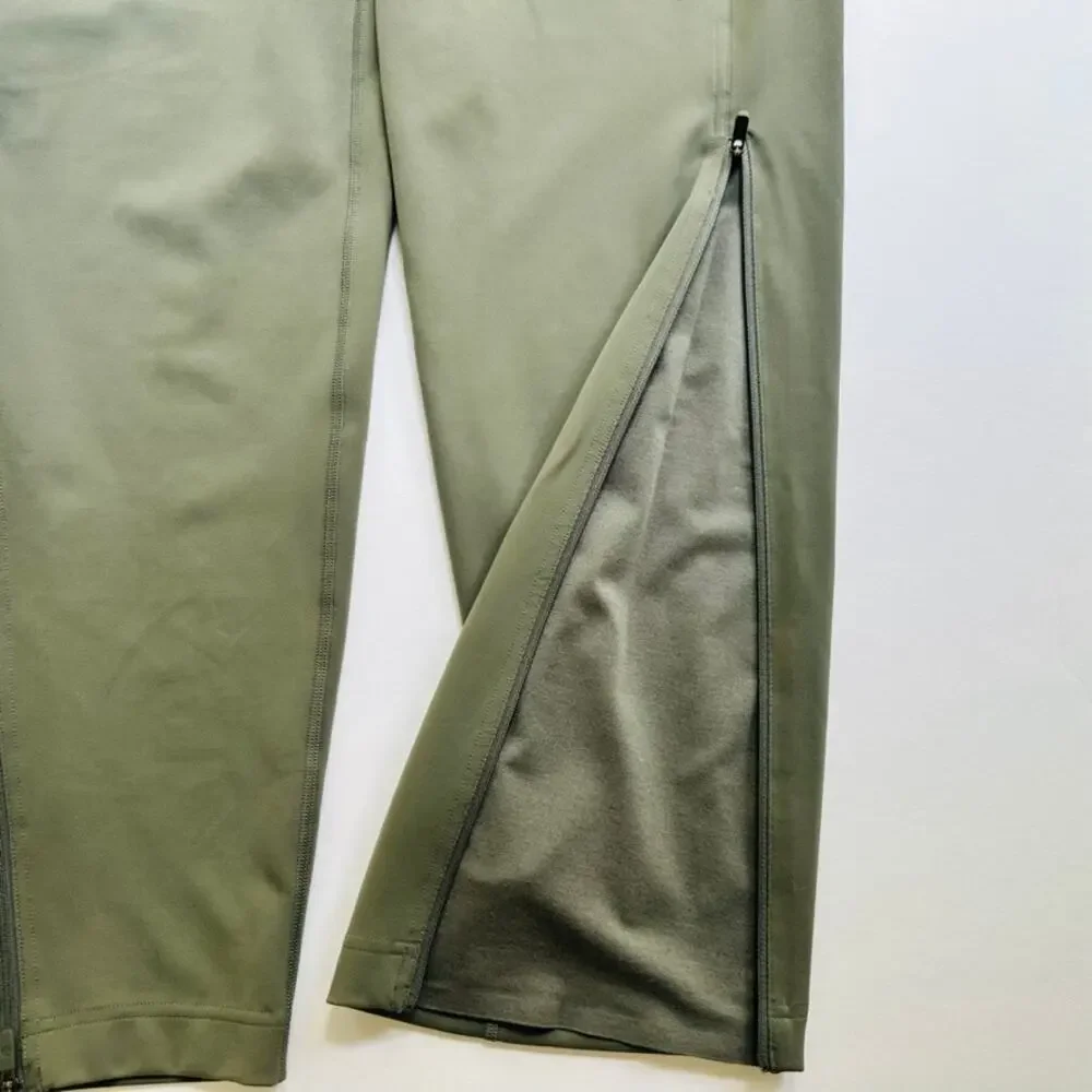 Lululemon Everlux High-Rise Zip-Leg Track Pant Size 6 Grey Sage Green Jogger
